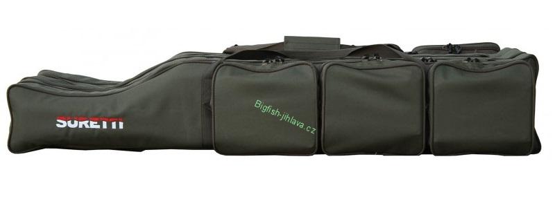 SURETTI obal na pruty tříkomorový - 165cm