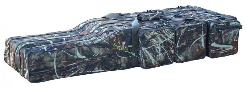 SURETTI obal na pruty tříkomorový - 165cm Camo