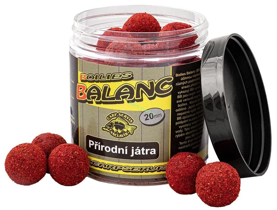 Boilies BALANC - 120g/20mm - PŘÍRODNÍ JÁTRA