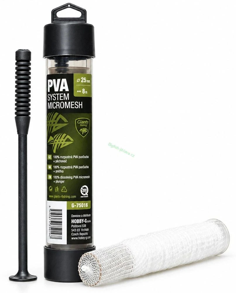 GIANTS FISHING PVA punčocha + pěchovač System Micromesh 25mm/8m